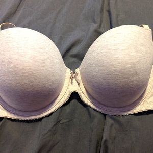 38 D Ambrielle cotton push up bra in oatmeal heather